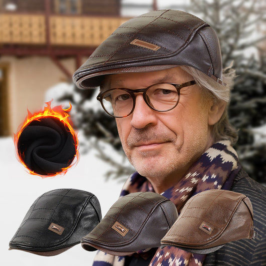 [Korlátozott idejű ajánlat🧢] Kiváló minőségű divatos bőrkalap 👍