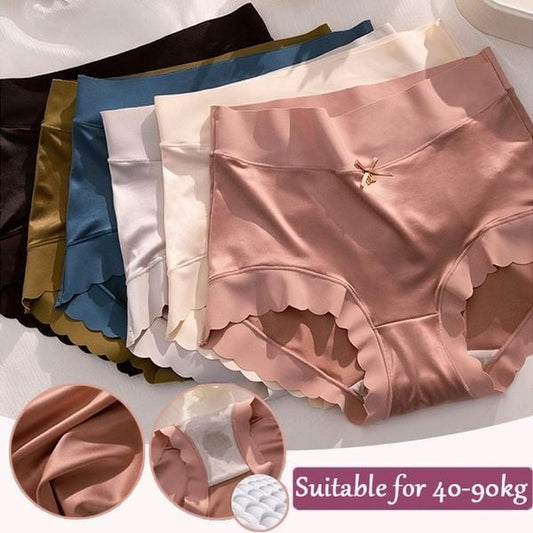 【🔥2+1 in egy áráért】🎀Antibakteriális, nedvességelvezető jégselyem bugyi
