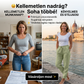 🔥[S-2XL]🍃👖 Női  rugalmas derékú pamut-lenvászon széles szárú nadrág