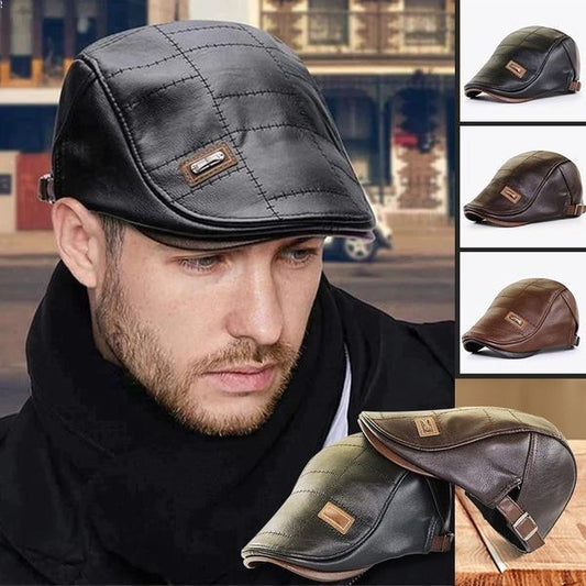 [Korlátozott idejű ajánlat🧢] Kiváló minőségű divatos bőrkalap 👍