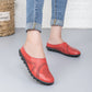 Loose-fitting slippers with a floral cutout, suitable for all foot types
