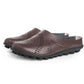 Loose-fitting slippers with a floral cutout, suitable for all foot types