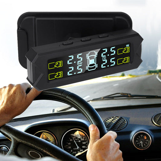🚘Vezeték nélküli napelemes gumiabroncsnyomás-felügyeleti rendszer
