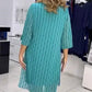 Fashion round neck print dress for women