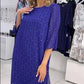 Fashion round neck print dress for women