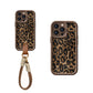 Leopárd mintás iPhone tok nyaklánccal