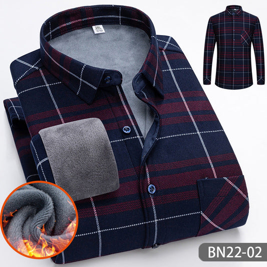 🔥👔Férfi vastag, meleg időjáráshoz való ing őszre és télre 🍂