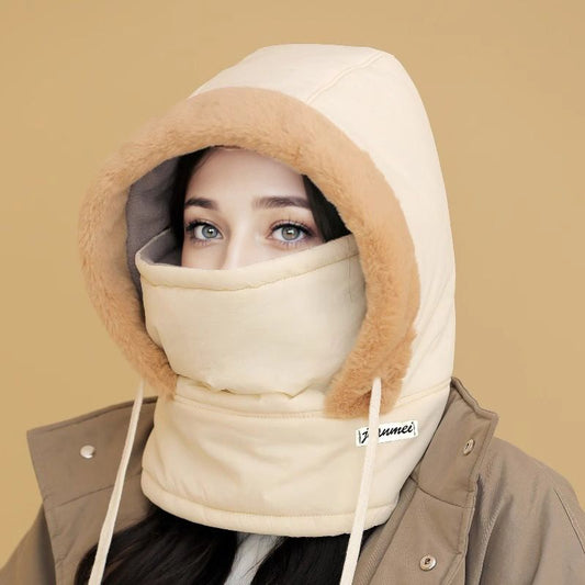 Unisex termikus sapka vastagabb anyagból, polár béléssel és rögzített arcvédővel❄️