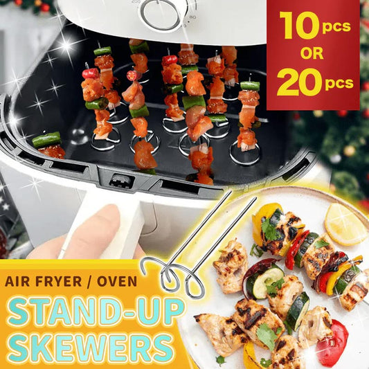 🔥10db Air Fryer Stand-Up nyársak🍢