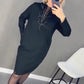 💖Kör alakú nyak Elegáns divat Életfa nyomtatott ruha