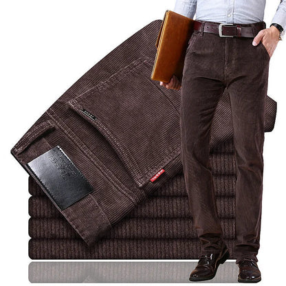 👖Klasszikus férfi szarvasbőr nadrág✨