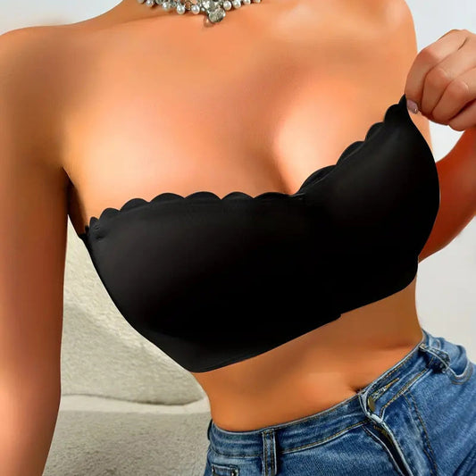 👙Pánt nélküli, elöl záródó bandeau melltartó💖