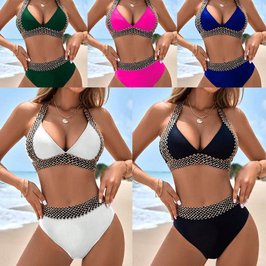 👙 V nyakú szexi női nyaralás fürdőruha 🏖️