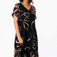 👗 【S-5XL】❄️Nyomott sifon hosszú ruha