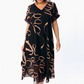 👗 【S-5XL】❄️Nyomott sifon hosszú ruha