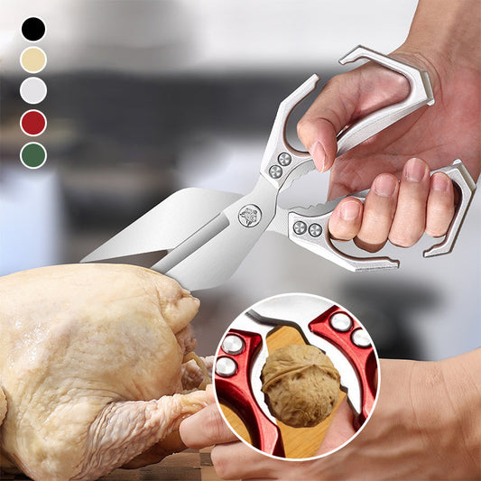 🔥 Vásároljon 1 kap 1 ingyenes 💪 Többfunkciós nagy teherbírású konyhai olló 🍗✂️