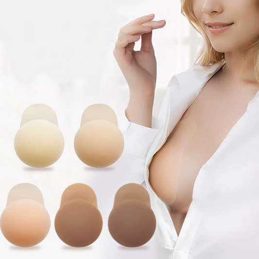 💕Varrat nélküli, push-up, mellnövelő, öntapadós mellbimbópajzsok nőknek👙