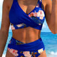 🌸Divatos mintás, magas derekú bikini szett👙