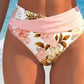 🌸Divatos mintás, magas derekú bikini szett👙