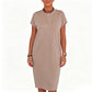 Women Casual Loose Midi Dress with Pockets