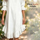 Women's Ruffle Hem V Neck Woven Dress