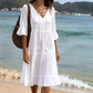 Women's Summer Tiered Tassel A-Line Dress