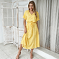 Women Casual Floral Printed Midi Dress