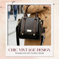 Women's Vintage Crossbody Handbag with Adjustable Strap