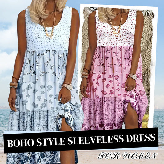 Boho stílusú ujjatlan ruha nőknek