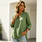 👕 Női Casual V-nyakú Gombos Hosszú Ujjú Ing