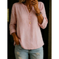👕 Női Casual V-nyakú Gombos Hosszú Ujjú Ing