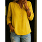 👕 Női Casual V-nyakú Gombos Hosszú Ujjú Ing