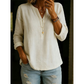 👕 Női Casual V-nyakú Gombos Hosszú Ujjú Ing