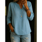 👕 Női Casual V-nyakú Gombos Hosszú Ujjú Ing