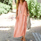 👗 Női ujjatlan, V-nyakú maxi ruha