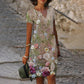 👗 Női bájos, laza, merész mintás ruhák