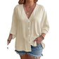 Women’s V-Neck Button Up Cardigan Casual Shirt