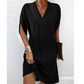 👗 Női nyári V-nyakú denevérszárnyú ujjú ruha