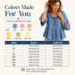Women's 3/4 Bell Sleeve Tiered Ruffle Top