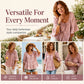 Women's 3/4 Bell Sleeve Tiered Ruffle Top