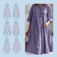 Women’s Oversized A-Line Midi Dress with Pockets