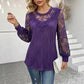 Women's Elegant Lace Patchwork Top