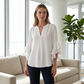 Women's Casual V-Neck Ruffled Top