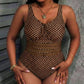 Women's Polka Dot One Piece Swimsuit