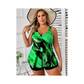 Women's Plus Size Printed Swimsuit Set