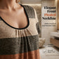 Women's Plus Size Pleated Color Block T-Shirt