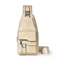 Men's Retro Waterproof Faux Leather Sling Chest Bag