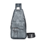 Men's Retro Waterproof Faux Leather Sling Chest Bag