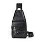 Men's Retro Waterproof Faux Leather Sling Chest Bag
