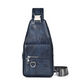 Men's Retro Waterproof Faux Leather Sling Chest Bag
